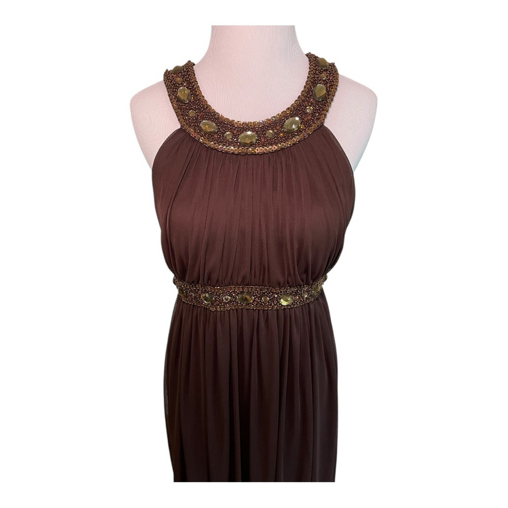 Cache Brown Embellished Dress - Picture 2 of 8